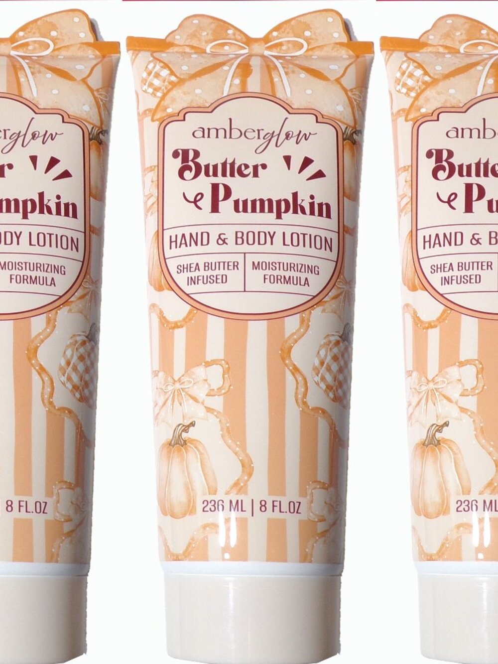 Amber Glow Butter Pumpkin Hand & Body Lotion 3-Pack, 24 fl. oz.